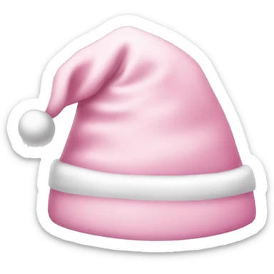light pink santa hat sticker
