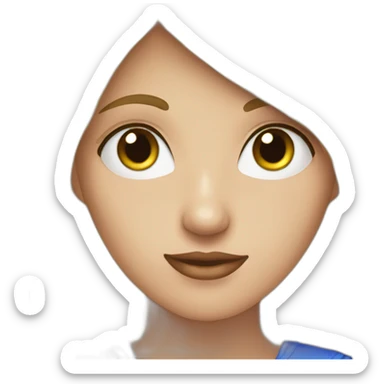 Una chica rubia y con los ojos azules  sticker