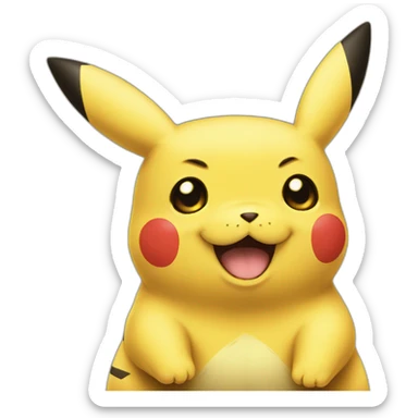 Tete de pikachu sticker