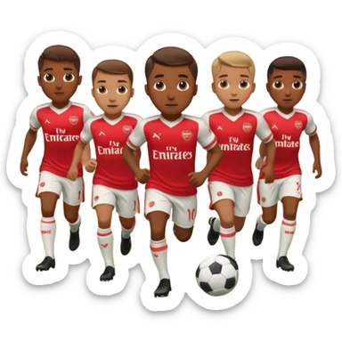 arsenal fotboll team sticker