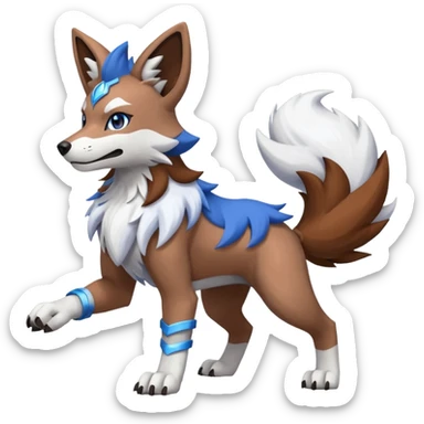 WereGarurumon-Lycanroc-fusion sticker