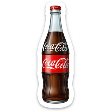 coca cola bottle with black label sticker
