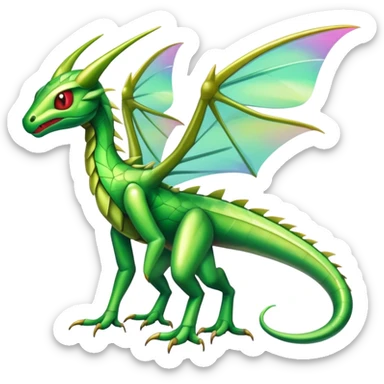 Shiny Exotic Flygon-Scyther-Hybrid-Creature sticker