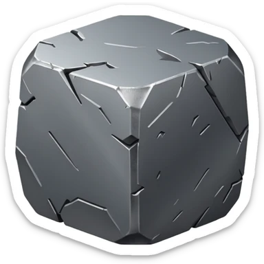 generate ultra realistic aluminum ore sticker