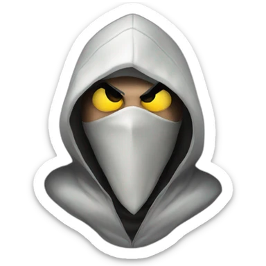 Assassin's Creed hood face sticker