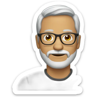 50-year-old-man-with-glasses-with-beard sticker