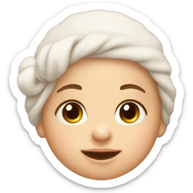 Cute newborn baby sticker