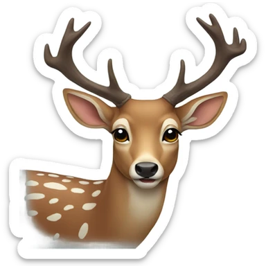 Deer sticker