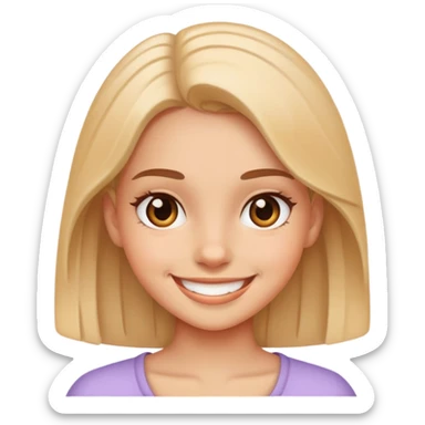 realistic portrait of girl sticker