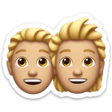 double 👍🏻, one slighly behind the other sticker