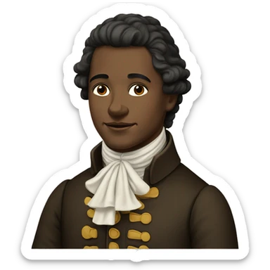 18th century Swiss young man sticker