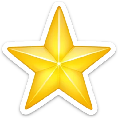 bright shining star sticker