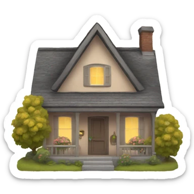 Cozy house sticker