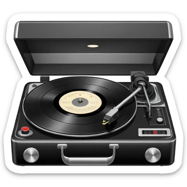 Record player sticker