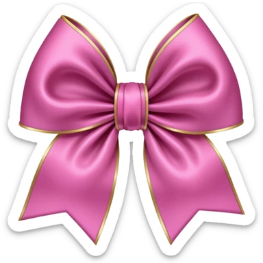 pink gothic bow sticker