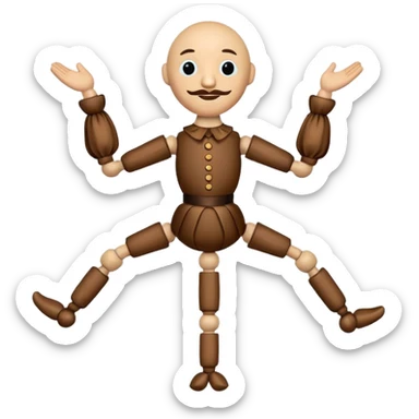 Icon for Puppet Theater: a  puppet body sticker