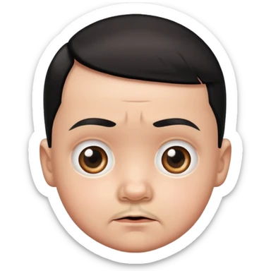 Cute baby face Hitler sticker