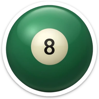 green billiard ball 7 number sticker