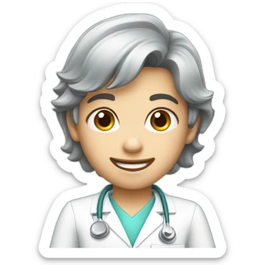 Young dentist expert sticker