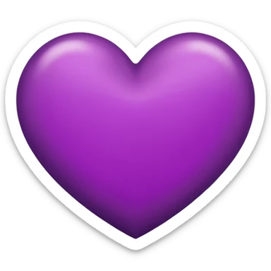 Dark violet like pink heart  sticker