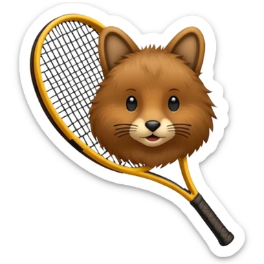 Tennis-Racket Animals sticker