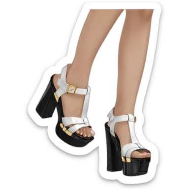 Ysl TRIBUTE PLATFORM SANDALS IN PATENT LEATHER sticker