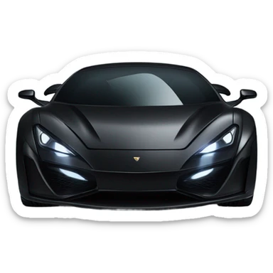 Black super car sticker