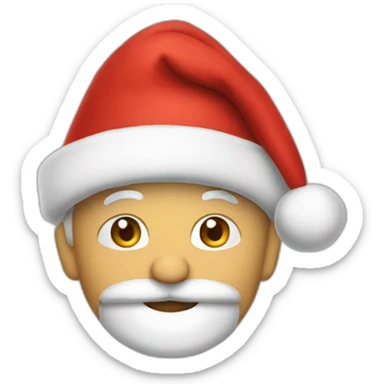 Gorro papá noel (solo el gorro) sticker