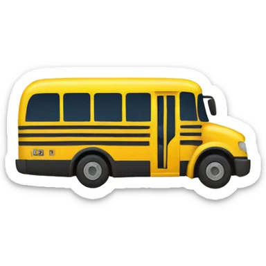 Bus with a safety vest  sticker