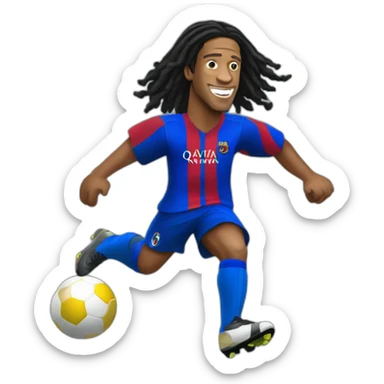 ronaldinho football player sticker