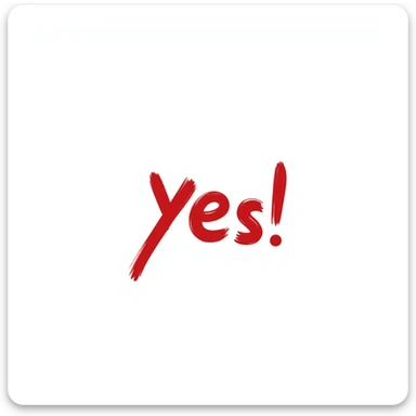 red checkmark as a 'yes' marker for text, wide and short brush strokes, torn style, eastern calligraphy, red color, no background, 512x512px sticker