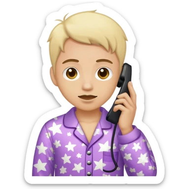 You promised to go to bed earlier, but you 're on the phone. sticker