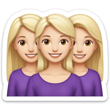 White Girls Trio sticker