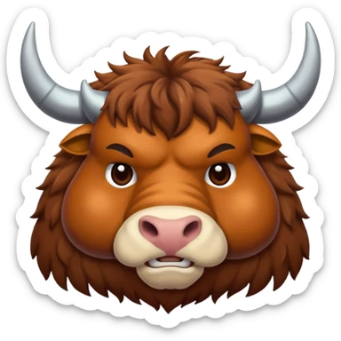 High resolution of An ox sticker