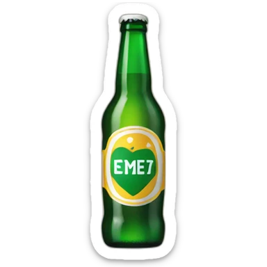 cerveza bottle sticker
