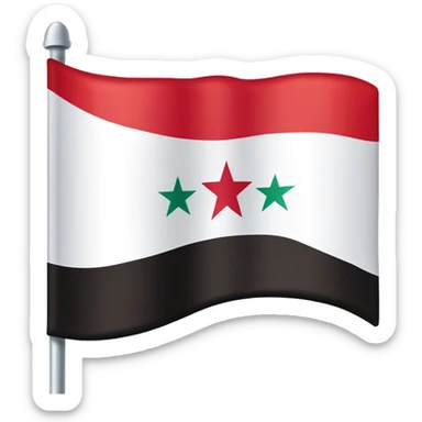 New flag of Syria  sticker
