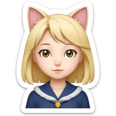Anime cat girls  sticker