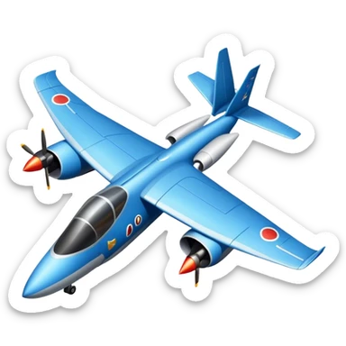 intimidating bird missle plane  sticker