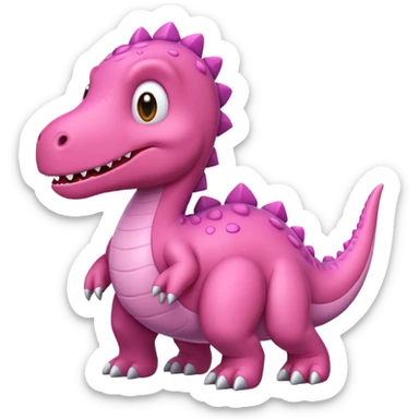 Pink Dino sticker