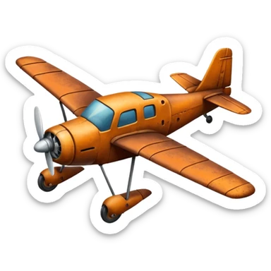 small size plane old town sticker