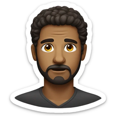 realistic portrait of a man sticker