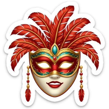 Theatre Performance Mask sticker
