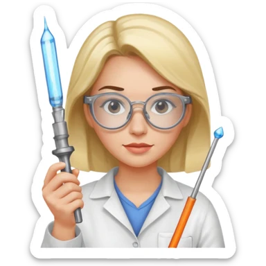 Glass Blower woman sticker