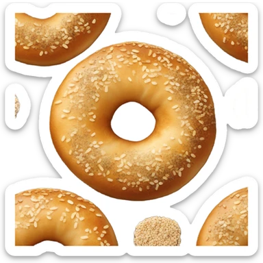 Everything bagel sticker
