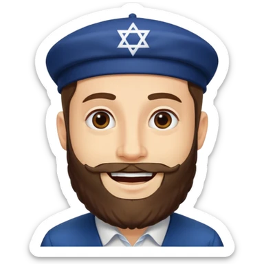 Stereotypical Jewish man sticker