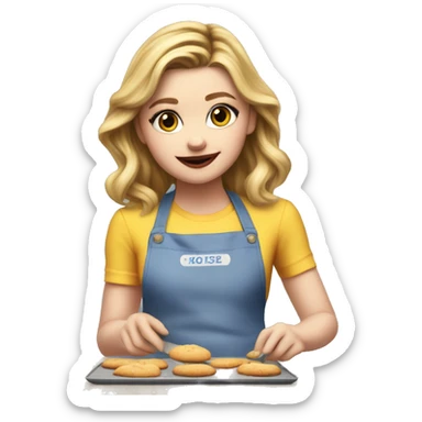 Chloe grace moretz baking cookies sticker