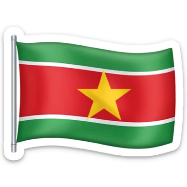 Fait le drapeau du suriname sticker