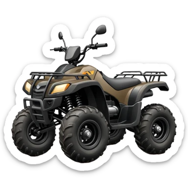 Atv negro sticker