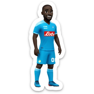 Kalidou Koulibaly footballer napoli sticker