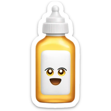 Baby oil bottle  sticker